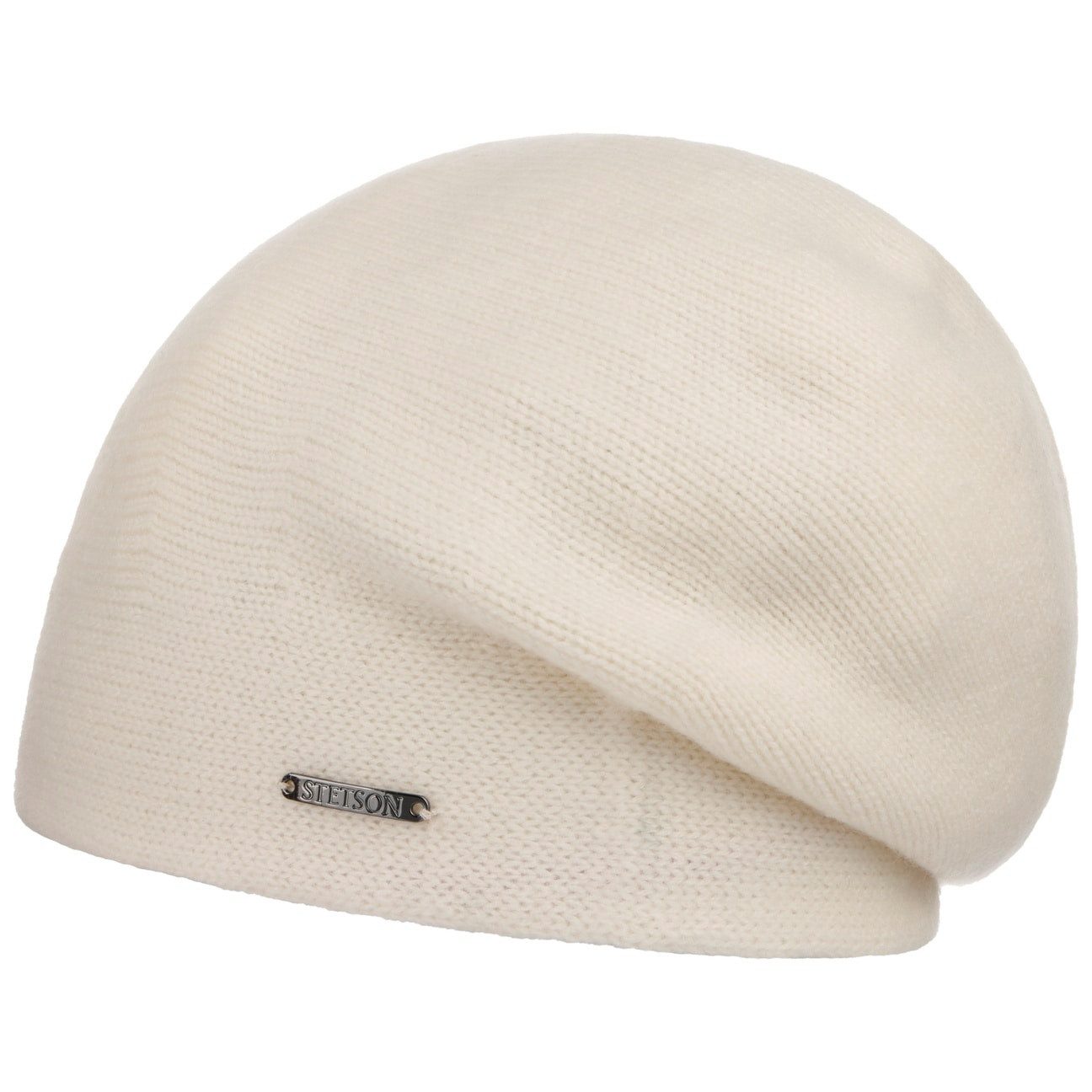 STETSON SHIRLEY Kaschmir Oversize Beanie Cremeweiß