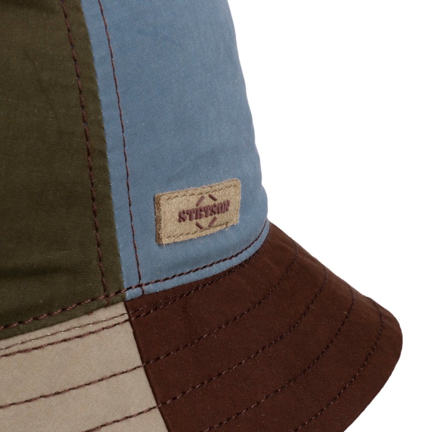 Stetson Bucket Waxed Cotton Color Block WR - Anglerhut - Gewachst - Mehrfarbig