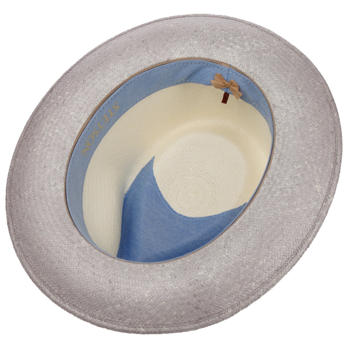 Stetson Salcova Panama Fedora - mit Hutband - 73 - Natur