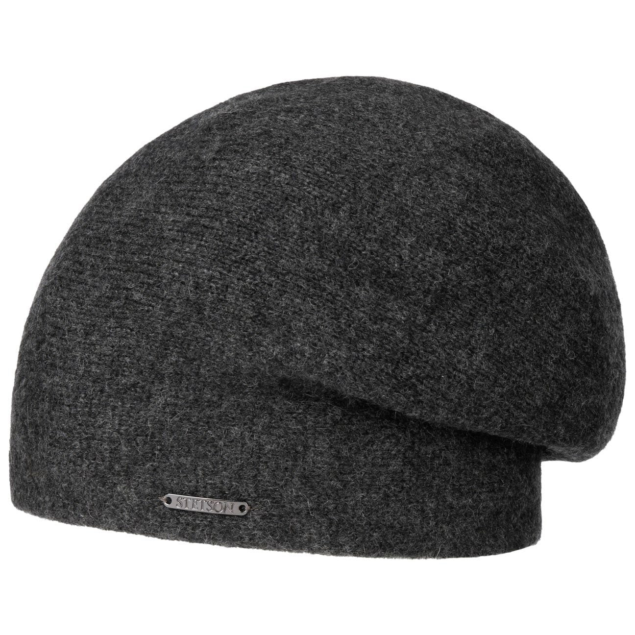 STETSON SHIRLEY Kaschmir Oversize Beanie Dunkelgrau