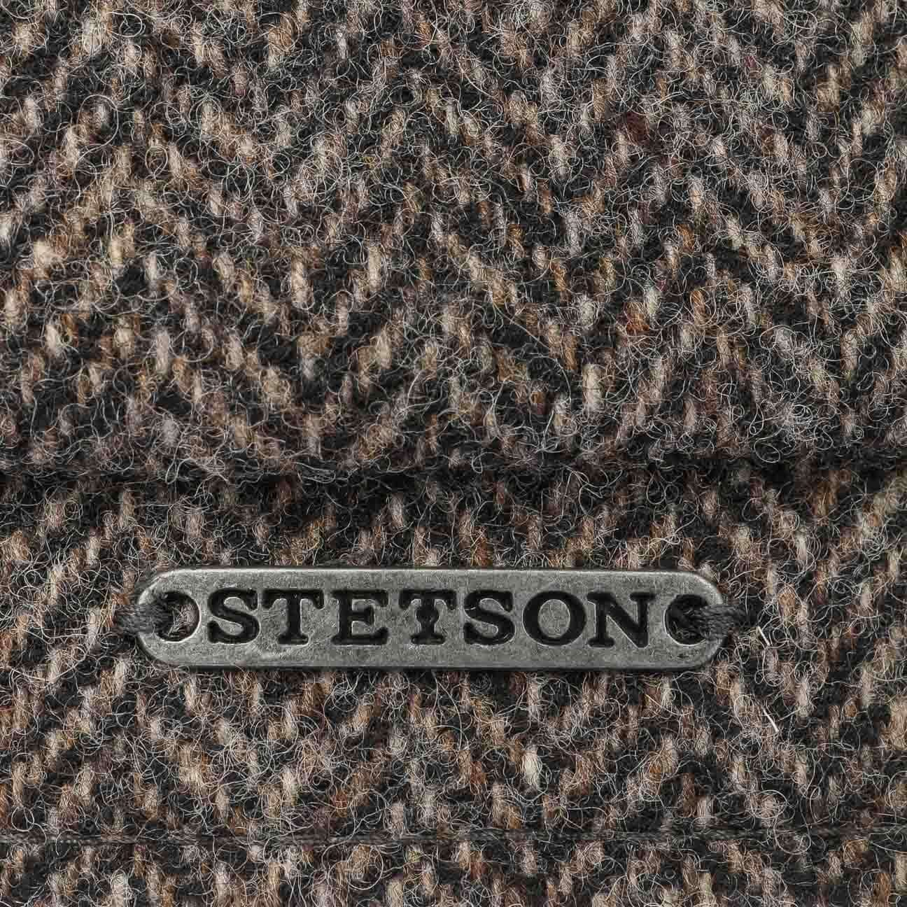 Stetson Hatteras Woolrich - Fischgrat - Schirmmütze aus 100% Wolle - 333 - Hellbraun