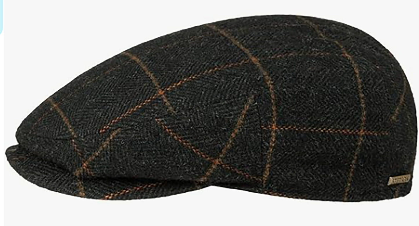Stetson Kent Color Lined Driver Cap - mit Ohrenklappen - Cap aus Wolle - Dunkelgrün
