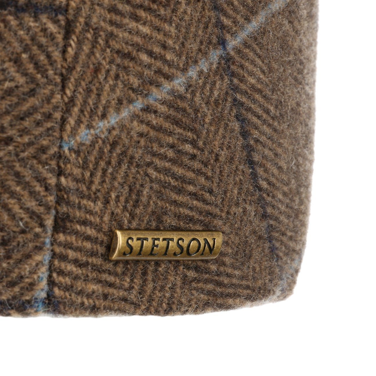Stetson Kent Color Lined Driver Cap - mit Ohrenklappen - Cap aus Wolle - Beige-Braun