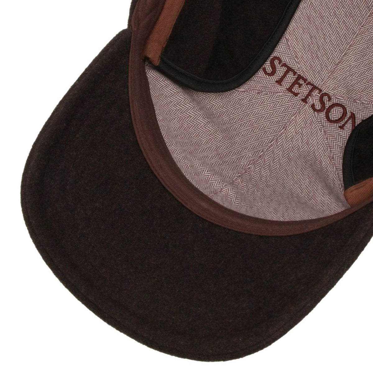 Stetson Vaby Wolle Kaschmir Basecap - mit Ohrenklappen - Braun