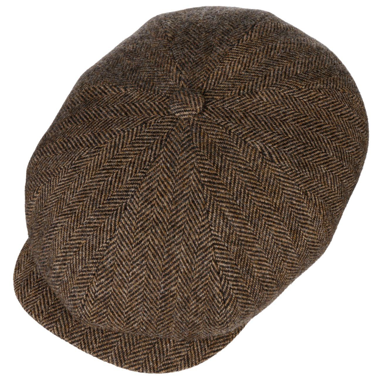 Stetson Hatteras Woolrich Earflaps - Fischgrat - Schirmmütze aus 100% Wolle - mit Ohrenklappen - 367 - Hellbraun