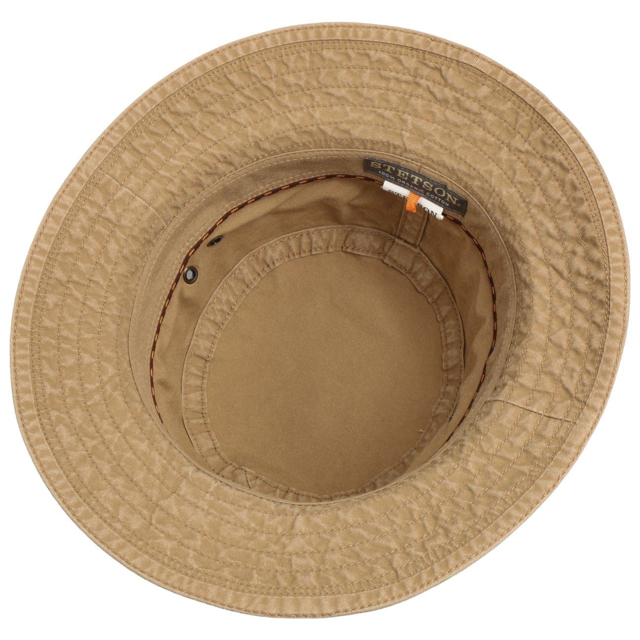 Stetson Reston Organic Bucket - Nachhaltig - Anglerhut aus 100% organischer Baumwolle - Khaki