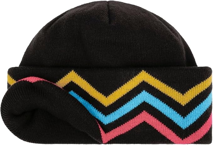 Stetson Freesytle Beanie - Balaclava - 2in1 - Schwarz/Mehrfarbig