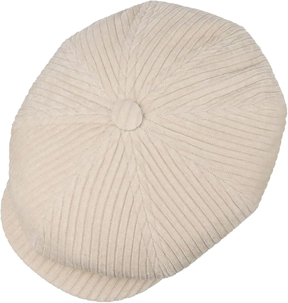 Stetson Hatteras Corduroy Jersey - Flatcap - 8-teilig - Weiss