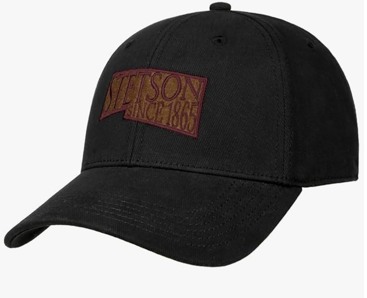 STETSON Basecap "Brushed Twill Black"