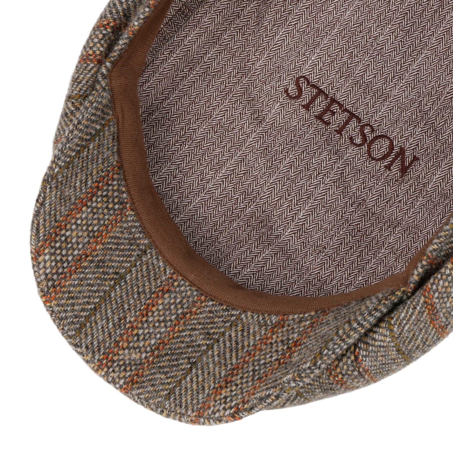 Stetson Hatteras Herringbone Virgin Wool - Ballonmütze - 8-teilig - Mehrfarbig