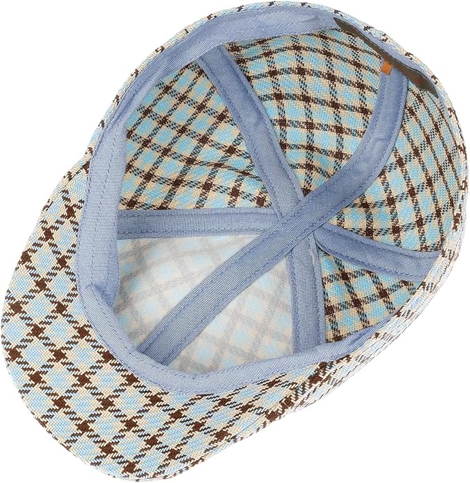 Stetson Texas Bolcott Check - Duck Cap - Kariert