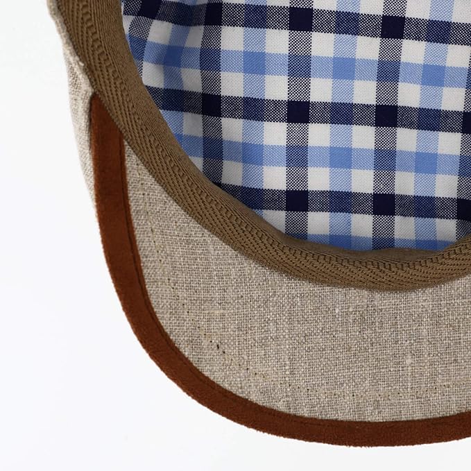 Fiebig Flatcap Brighton Leinen - Beige