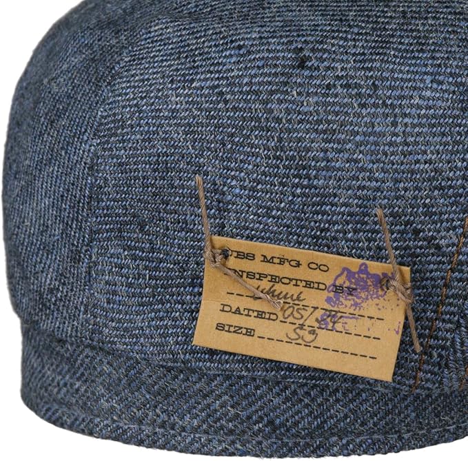 Stetson Driver Cap Leinen Heritage - aus 100% Leinen - 2 - Blau