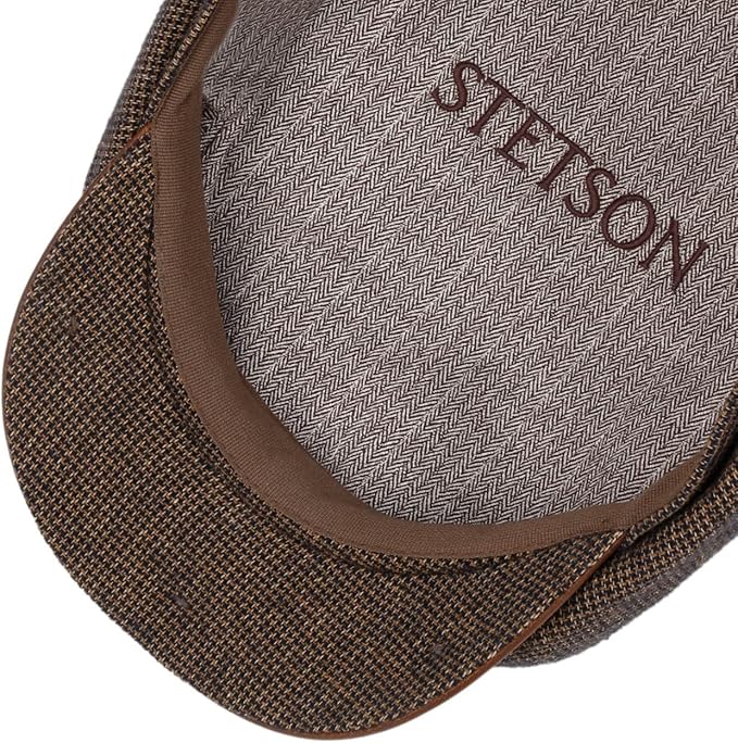 Stetson Hatteras Dodgeville Wool Cotton - Ballonmütze - 8-teilig - Braun Schwarz
