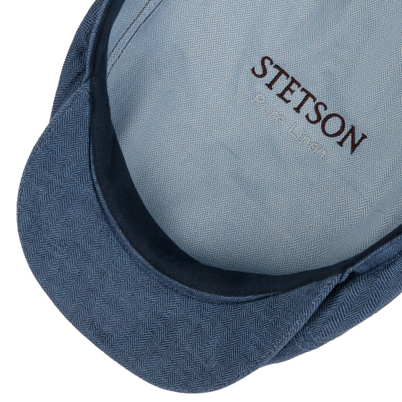 Stetson Brooklin Leinen - aus 100% Leinen - 322 - Blau-Meliert