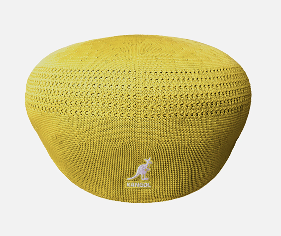 Kangol 504 Tropic Ventair Flatcap Schiebermütze - Amber Haze - Senf
