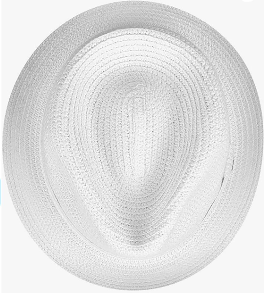 Bailey Billy Strohut Trilby - Toyo Strohut - Leicht, Flexibel & Knautschbar - Weiß