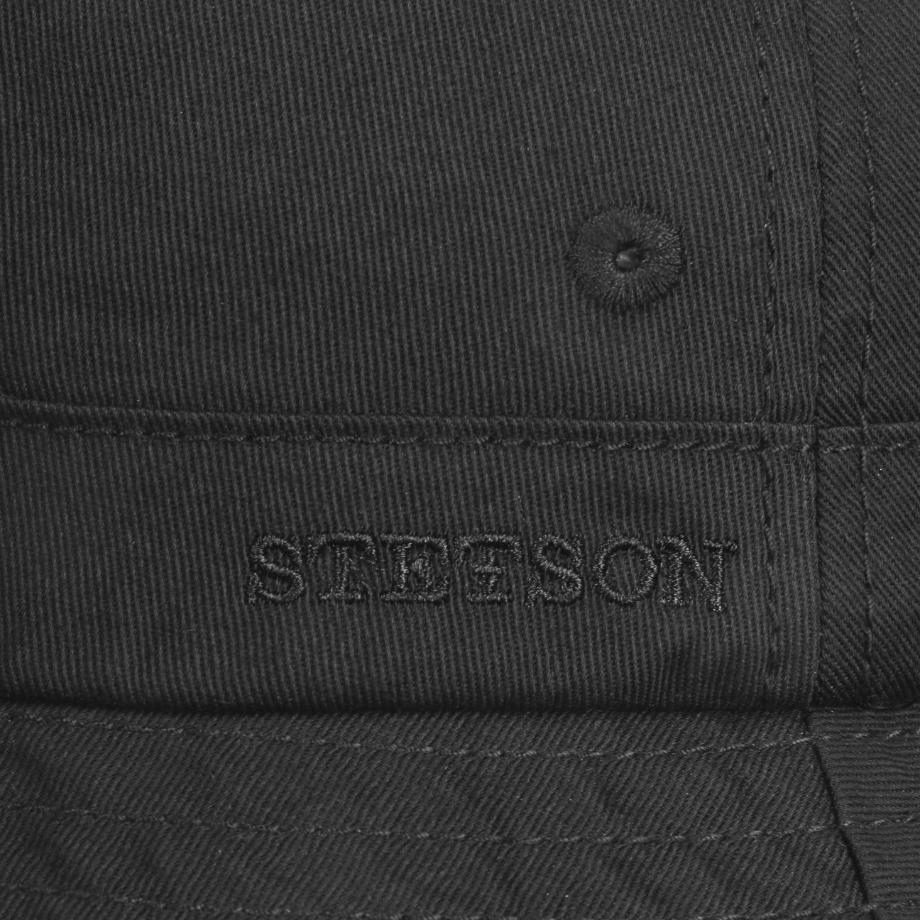 Stetson Bucket Cotton - Anglerhut aus 100% Baumwolle - Schwarz