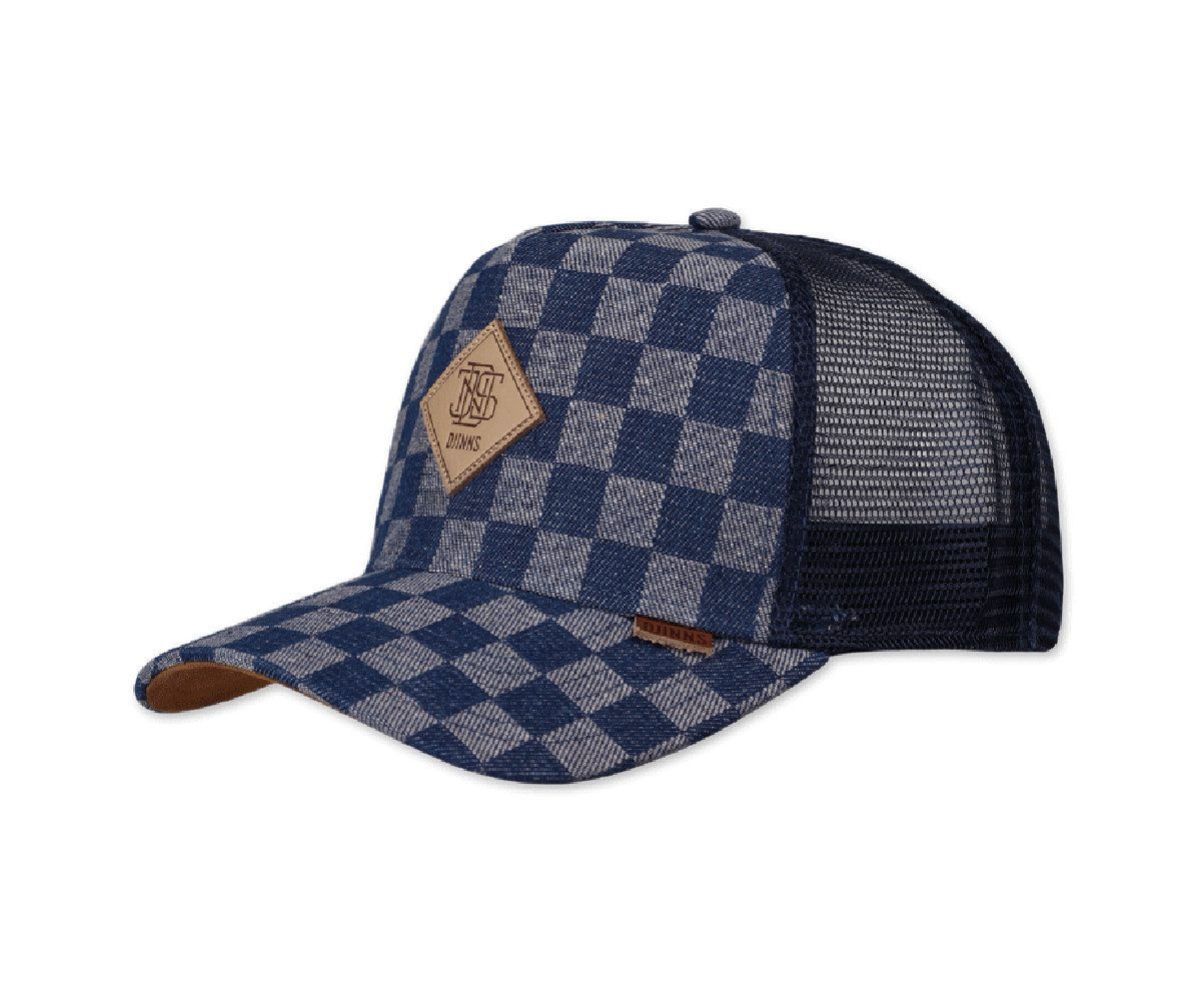 Djinns Baseball Cap Denim Check