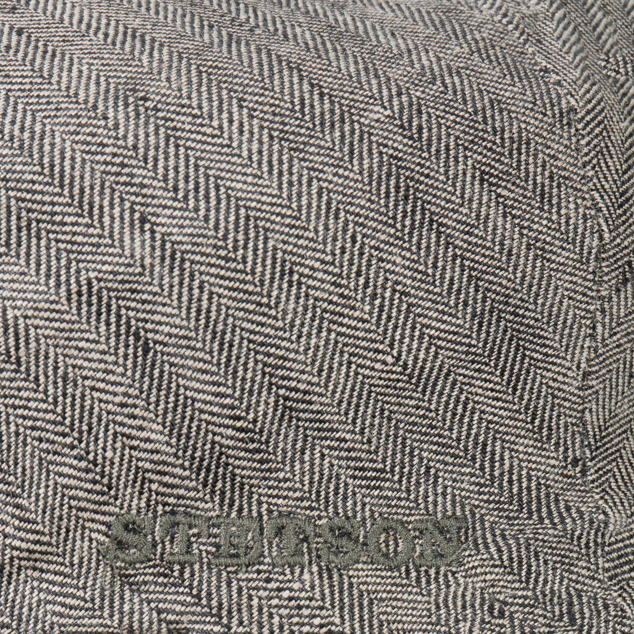 Stetson Woodfield Leinen Cap - aus 100% Leinen - 330 - Schwarz/Weiß - Made in the EU