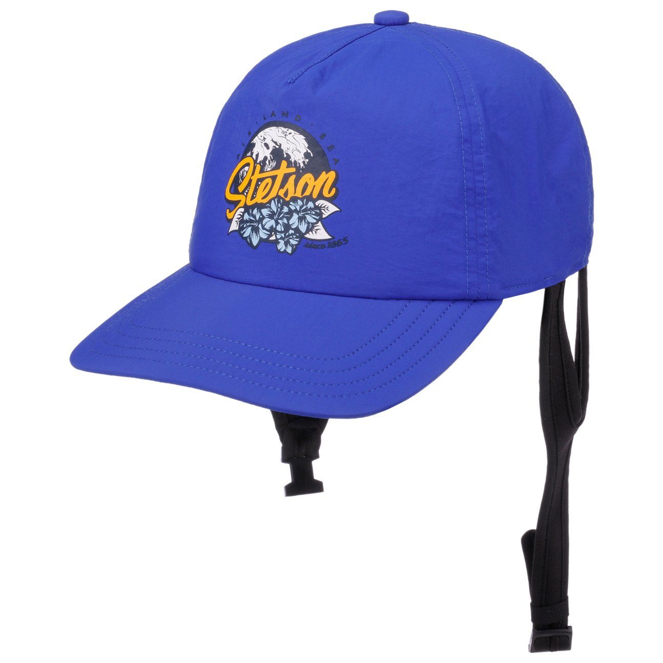Stetson Fast Dry Basecap - Schnelltrocknend - Cap mit Befestigungsschnalle - Blau