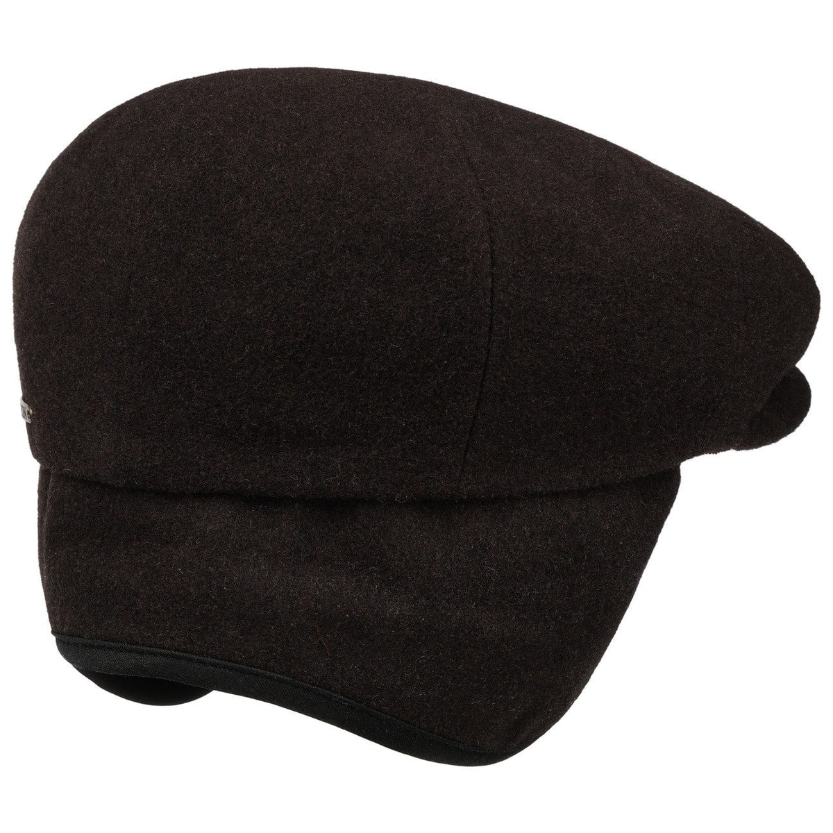Stetson Kent Wool Driver Cap - mit Ohrenklappen - Cap aus  Wolle / Kaschmir - 63 - Dunkelbraun