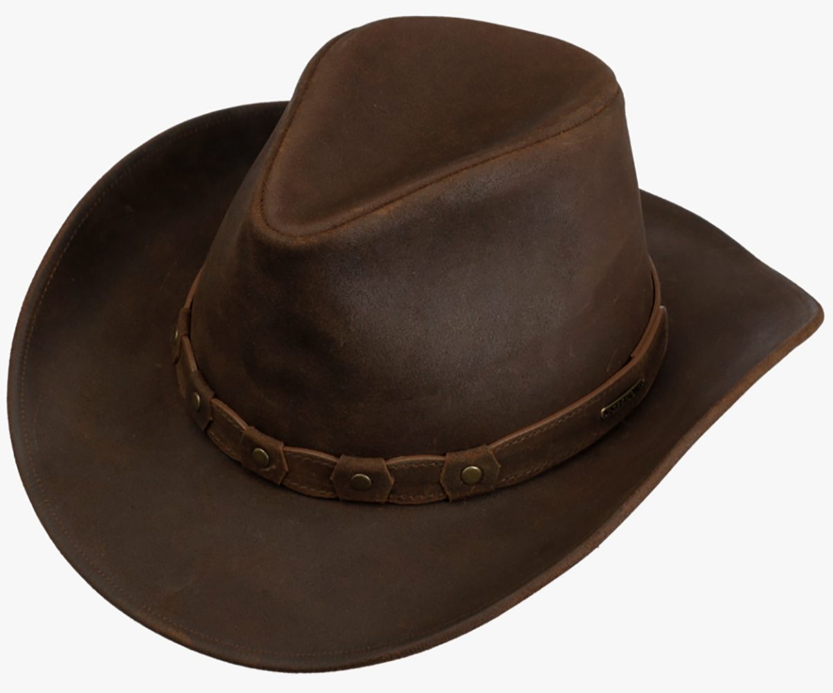 Stetson Western Calf Split Traveller - aus 100% Leder - Rotbraun