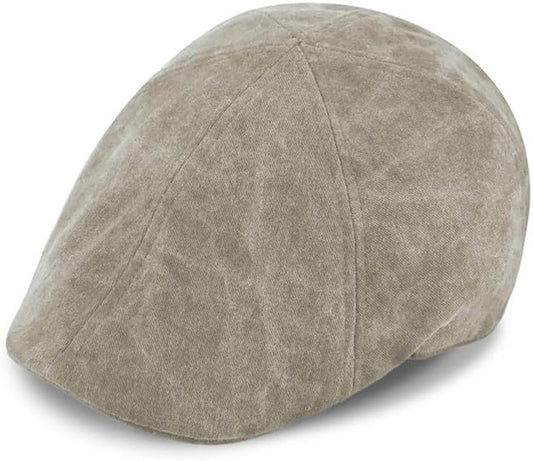 Fiebig 6-Panel Flatcap - Washed Cotton - Beige