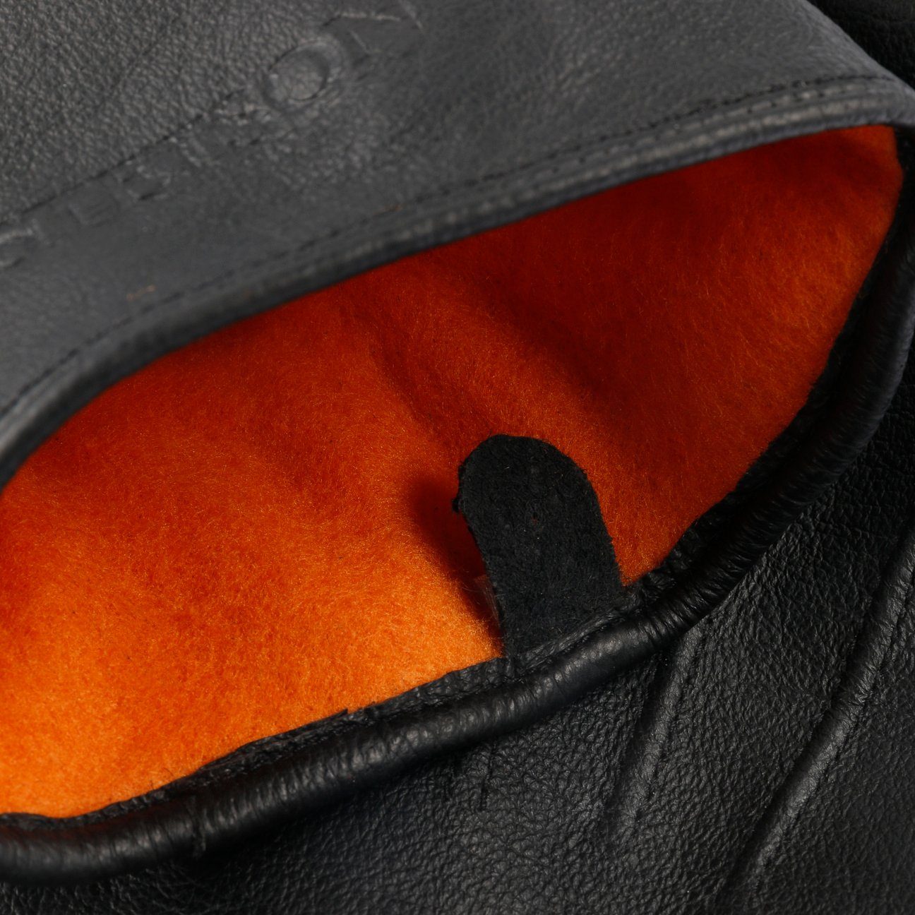 Stetson Leder-Handschuhe mit Futter - Schweinsleder - Schwarz