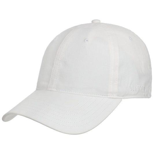 Stetson Ducor Organic Basecap - Nachhaltig - Cap aus 100% organischer Baumwolle - Weiss