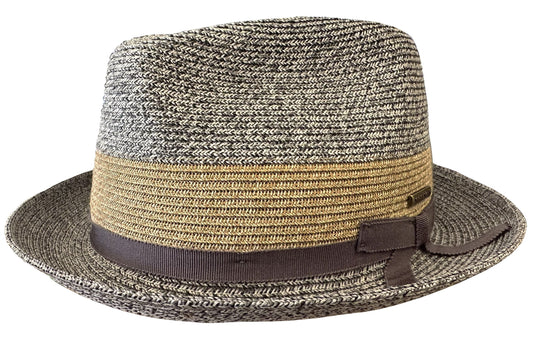 Stetson Player - Toyo Strohut - Aus 100% Viskose- Mit UV-Schutz 40 - Grau