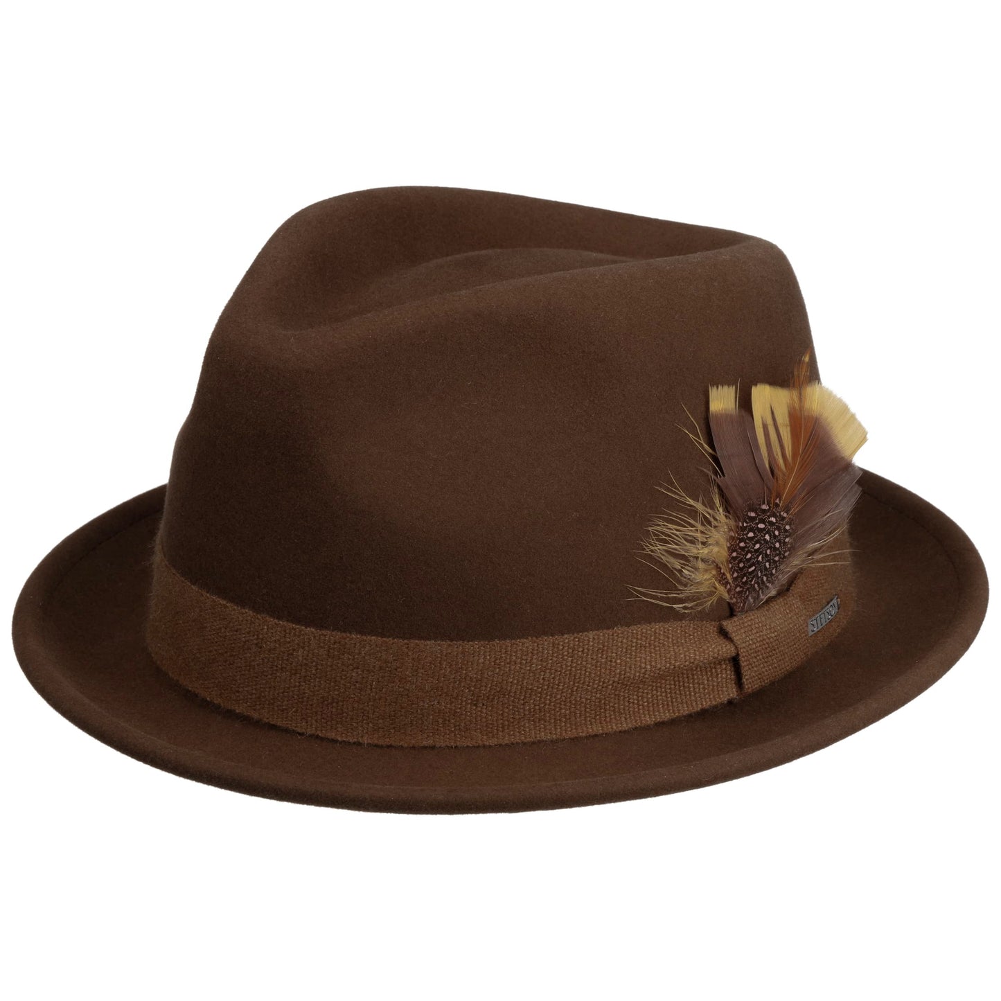 Stetson Woolfelt Cashmere Player - mit Kaschmir - Knautschbar / Wasserfest - Braun