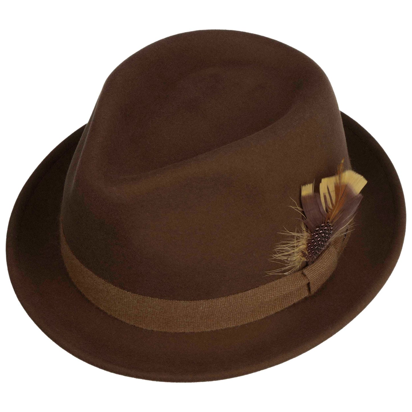 Stetson Woolfelt Cashmere Player - mit Kaschmir - Knautschbar / Wasserfest - Braun