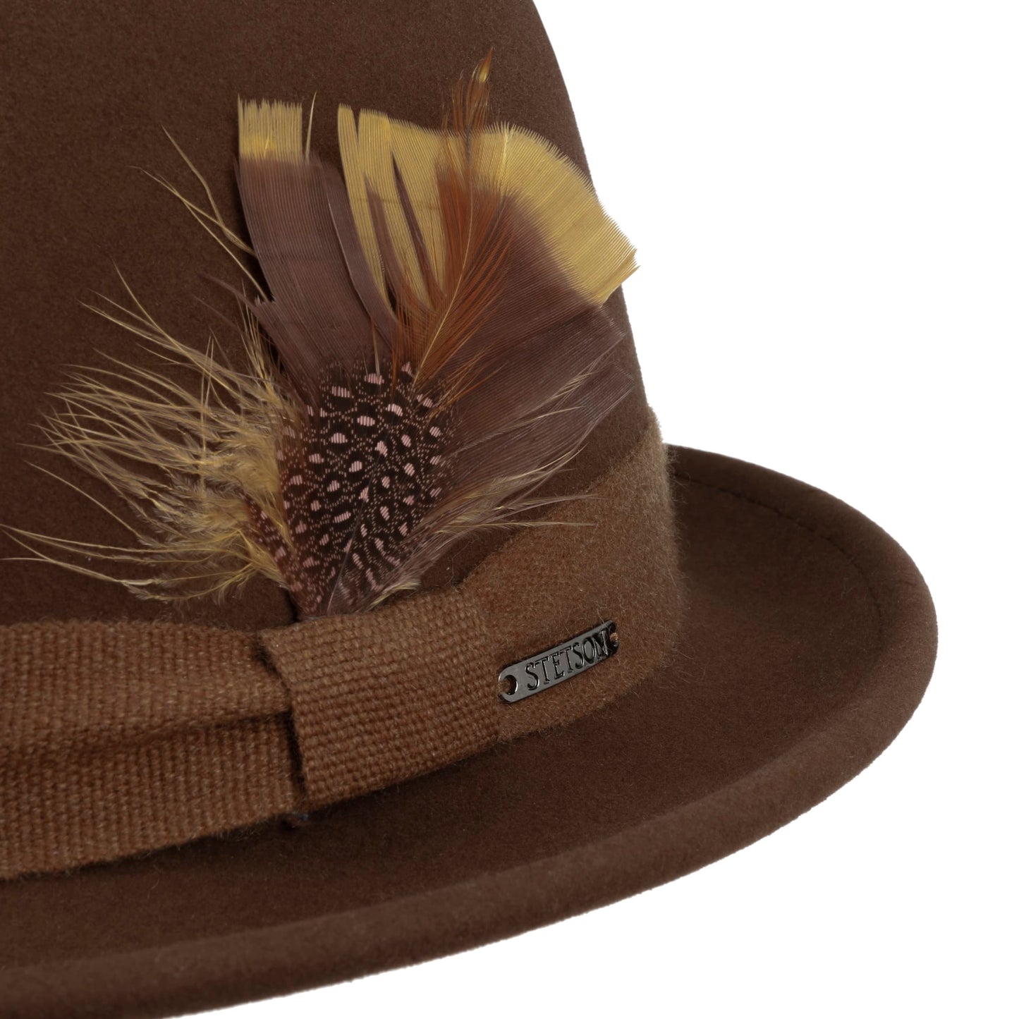 Stetson Woolfelt Cashmere Player - mit Kaschmir - Knautschbar / Wasserfest - Braun