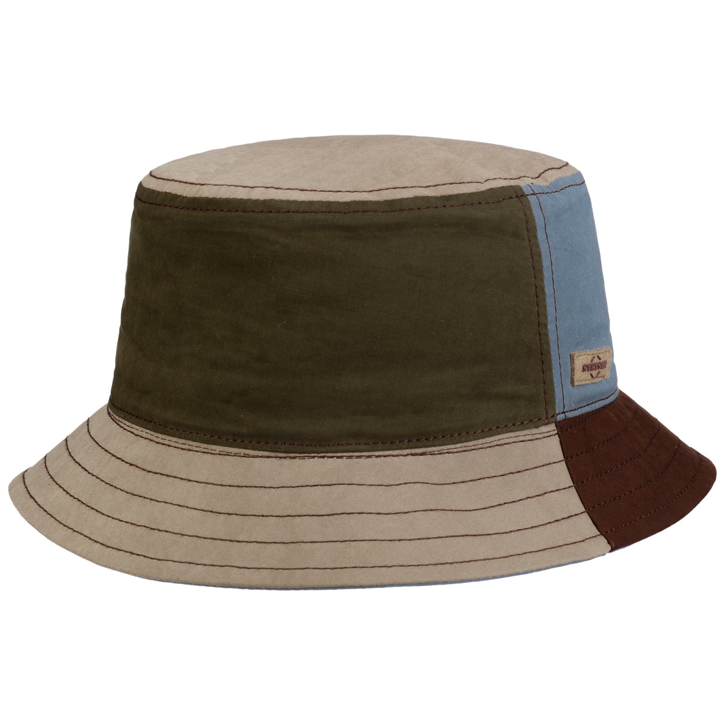 Stetson Bucket Waxed Cotton Color Block WR - Anglerhut - Gewachst - Mehrfarbig