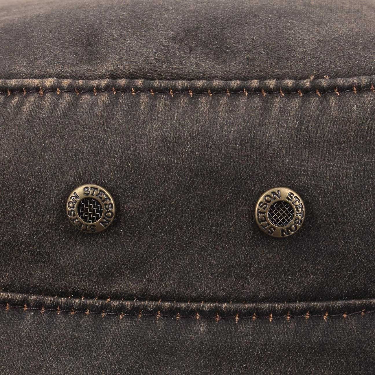 Stetson Army Cap Datto Vintage Winter - aus Baumwolle/Polyester (Distressed Material) - 6 - Braun