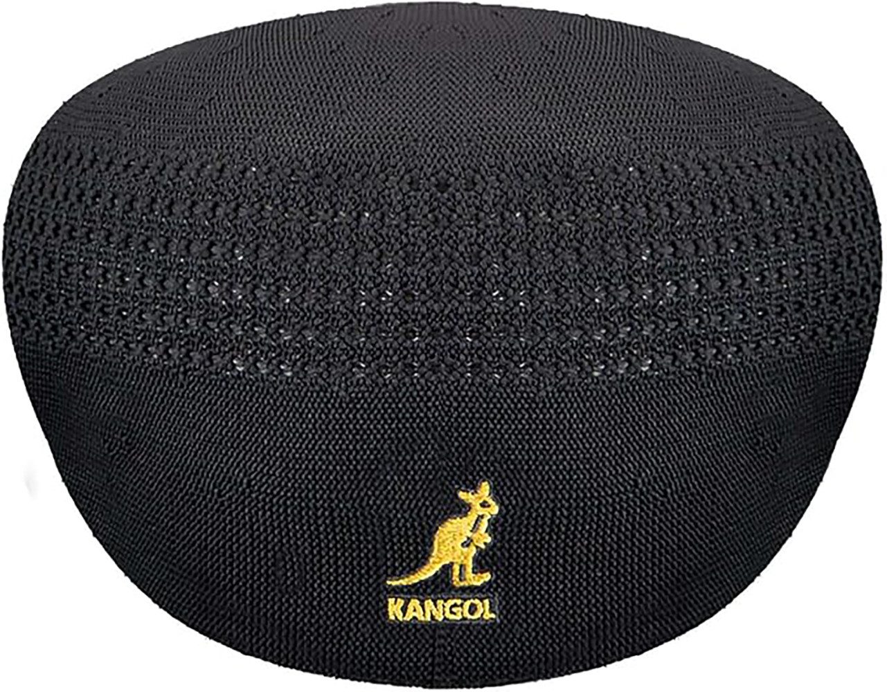 Kangol 504 Ventair Flatcap Schiebermütze - Black Gold - Schwarz Gold
