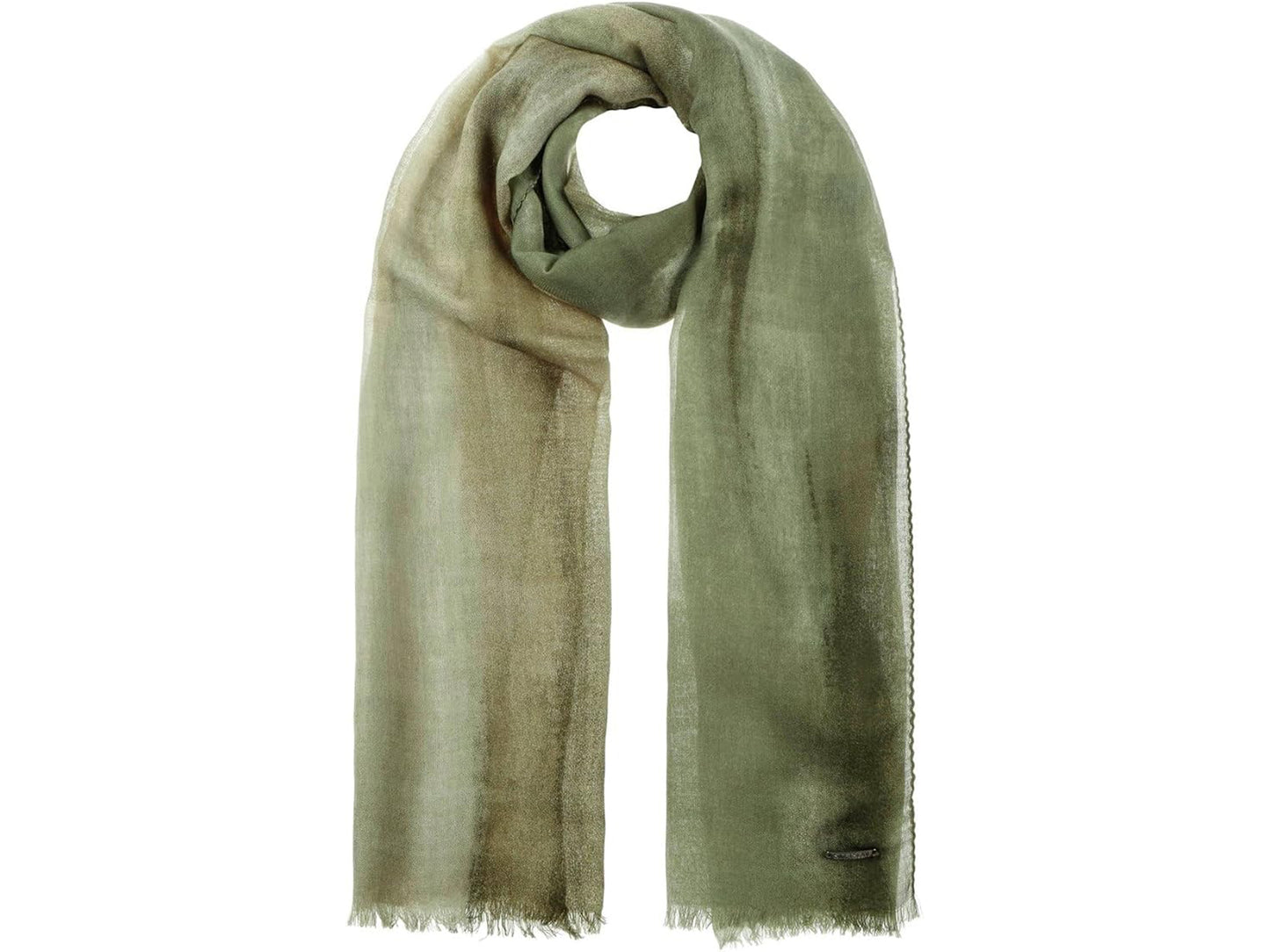 Stetson Light Wool Scarf -  Schal aus Wolle - Oliv