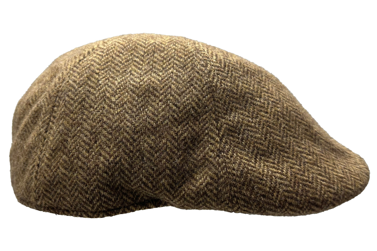 Fiebig 6-Panel Flatcap -  Gatsby - Fischgrat-Muster - Camel