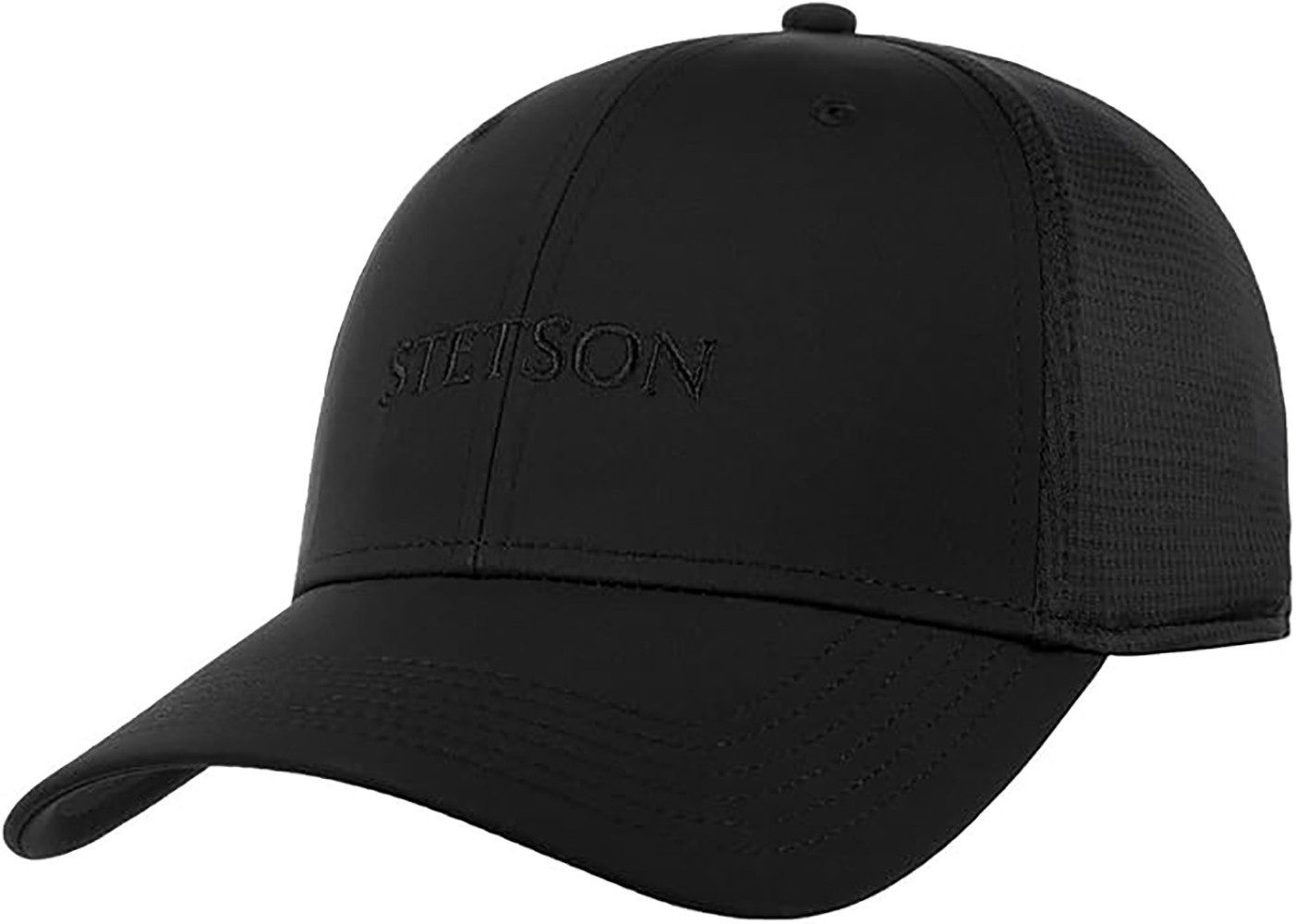 STETSON Basecap "Quick Dry Active" Schwarz