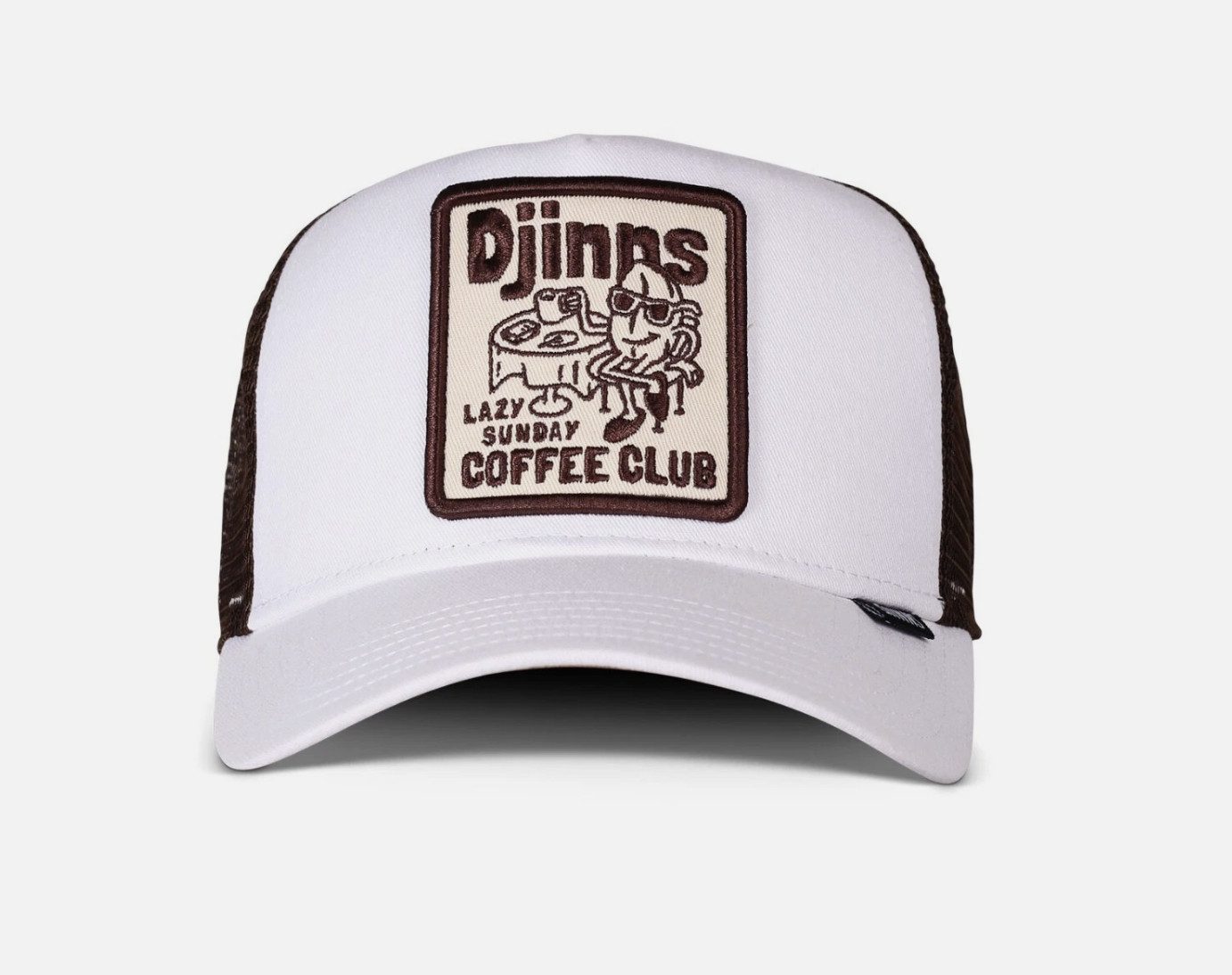 Djinns Baseball Cap Lazy Coffee Club White