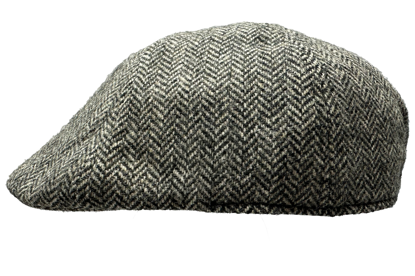 Fiebig 6-Panel Flatcap -  Gatsby - Fischgrat-Muster - Hellgrau