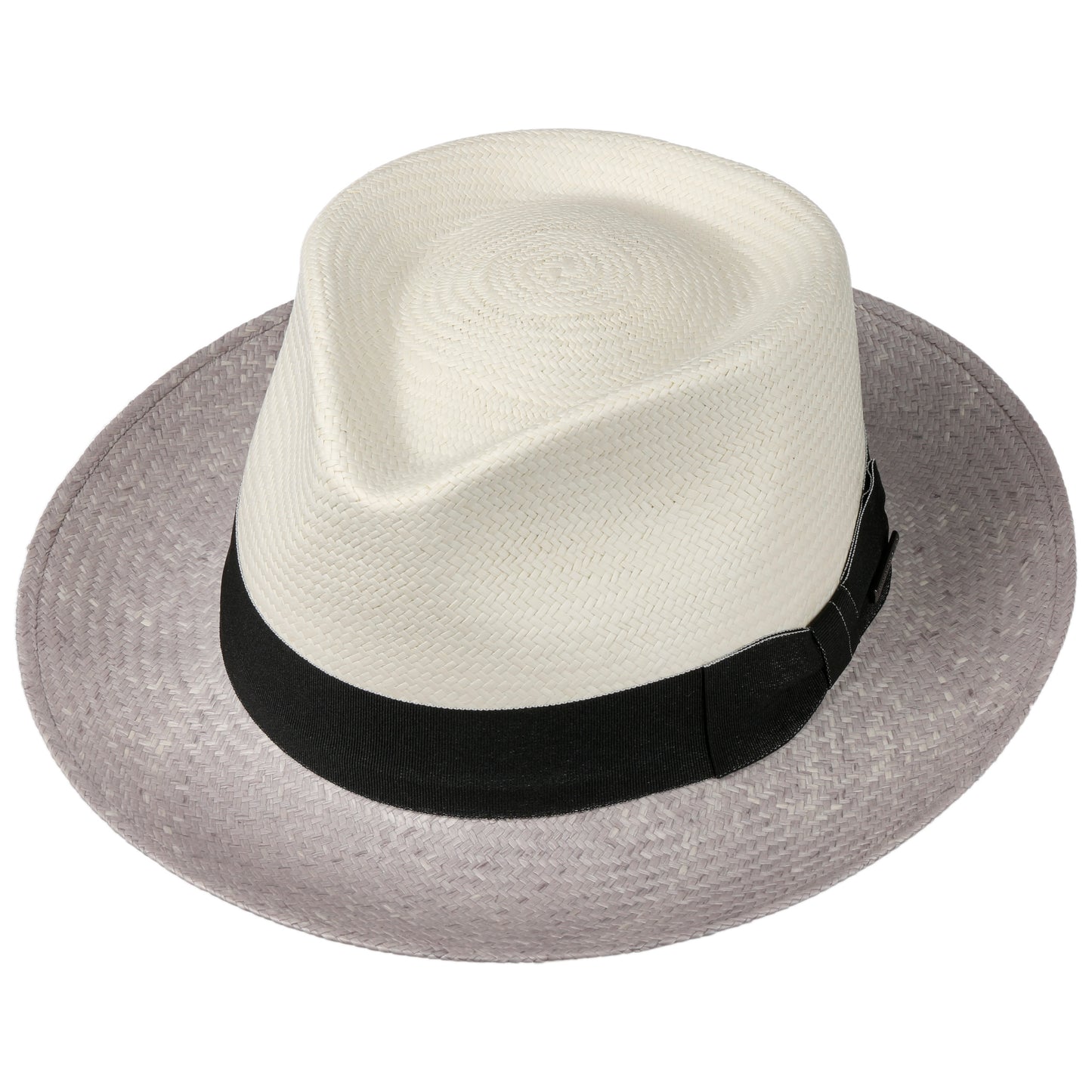 Stetson Salcova Panama Fedora - mit Hutband - 73 - Natur