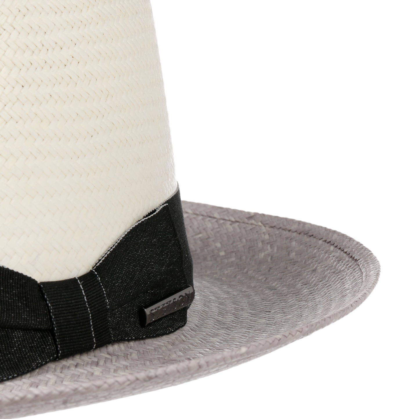 Stetson Salcova Panama Fedora - mit Hutband - 73 - Natur