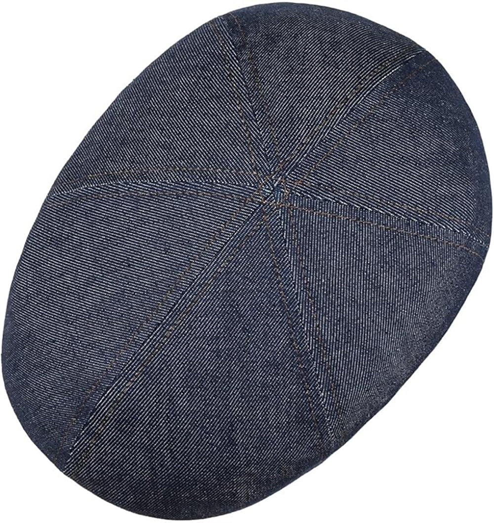 Stetson Texas Pure Denim Sustainable - Flatcap aus Baumwolle - Duck Cap - Blau