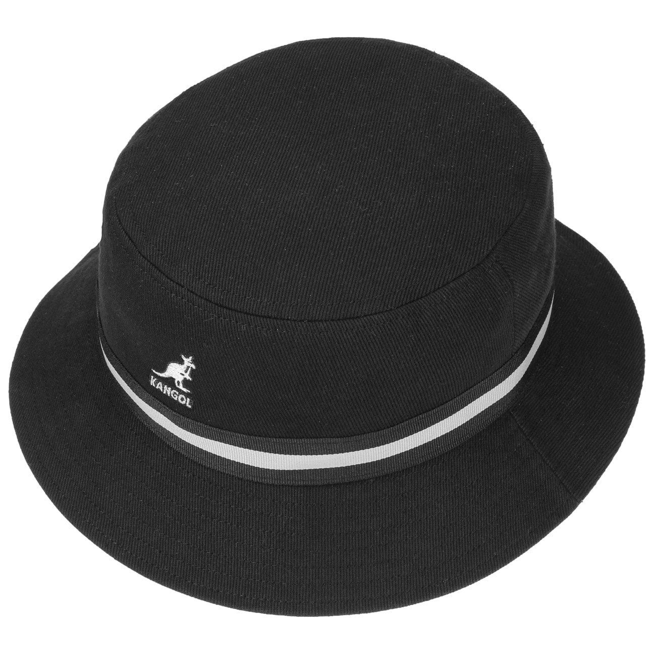 Kangol Stripe Lahinch Bucket Anglerhut - Black - Schwarz