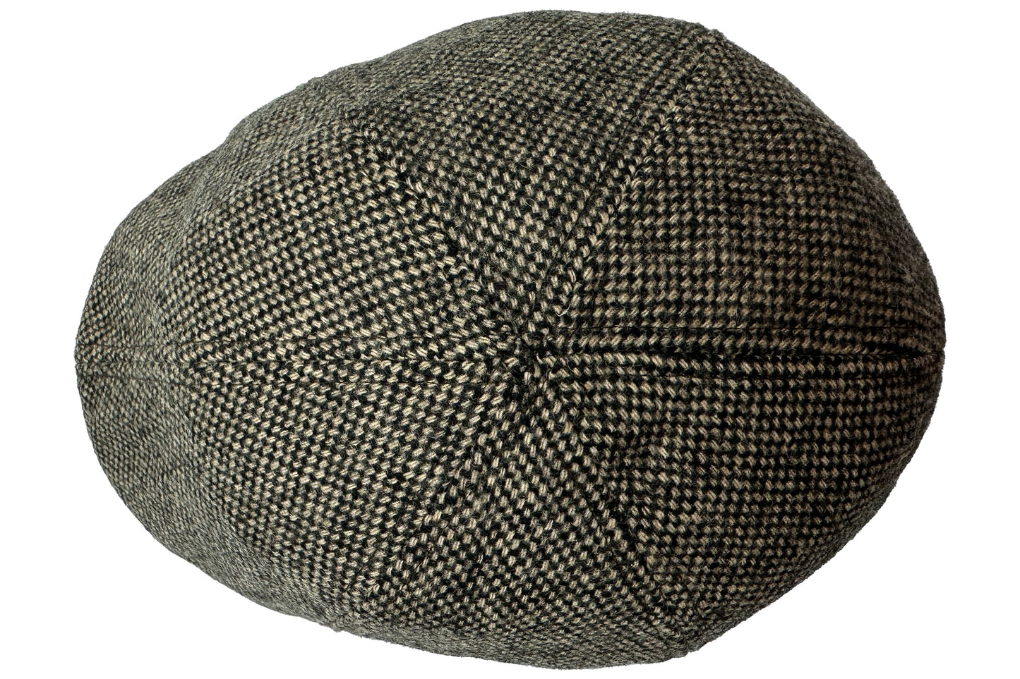 Fiebig 6-Panel Flatcap -  Gatsby - Donegal-Muster - Braun