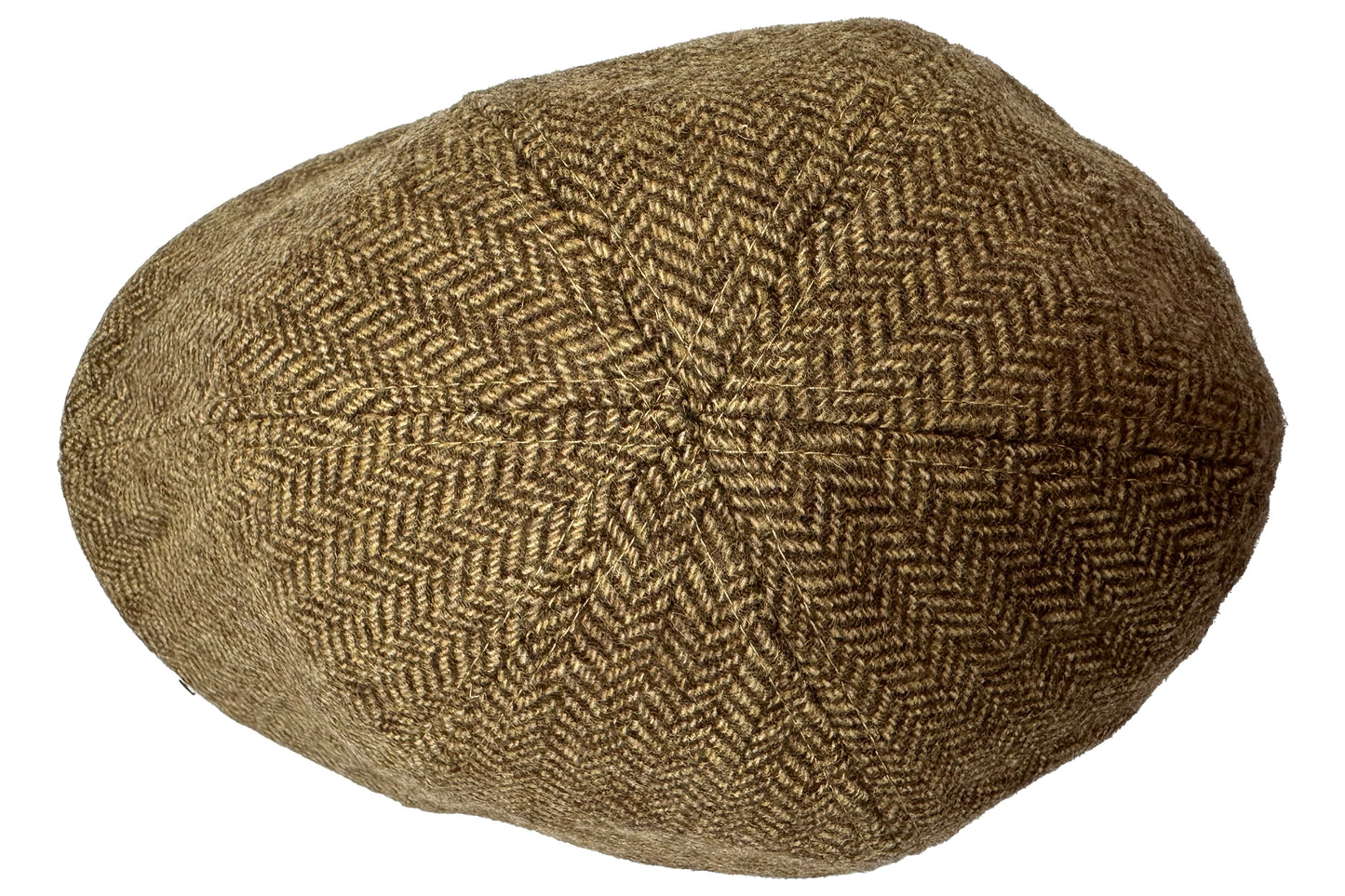 Fiebig 6-Panel Flatcap -  Gatsby - Fischgrat-Muster - Camel