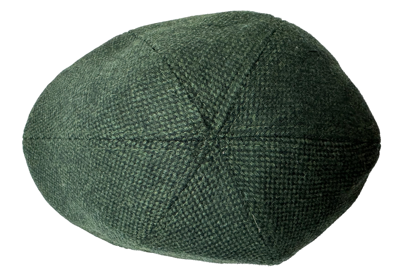 Fiebig 6-Panel Flatcap -  Gatsby - Donegal-Muster - Oliv