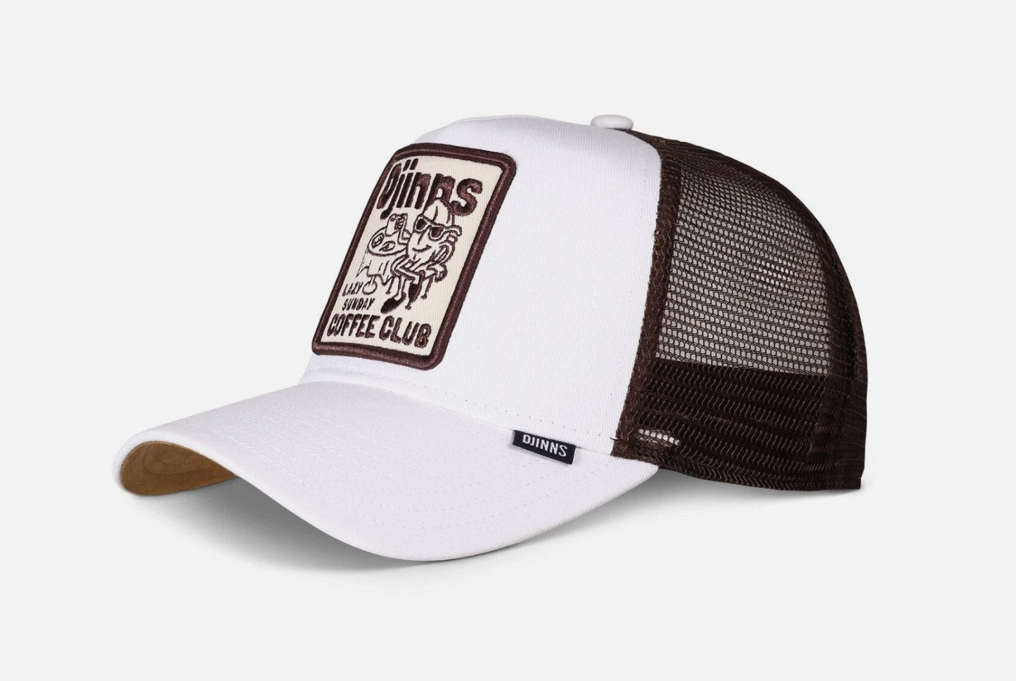 Djinns Baseball Cap Lazy Coffee Club White